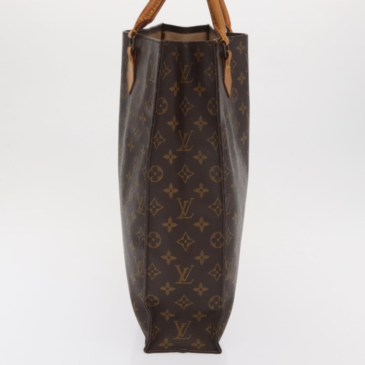 LOUIS VUITTON Monogram Sac Plat Hand Bag M51140 LV Auth bs33196