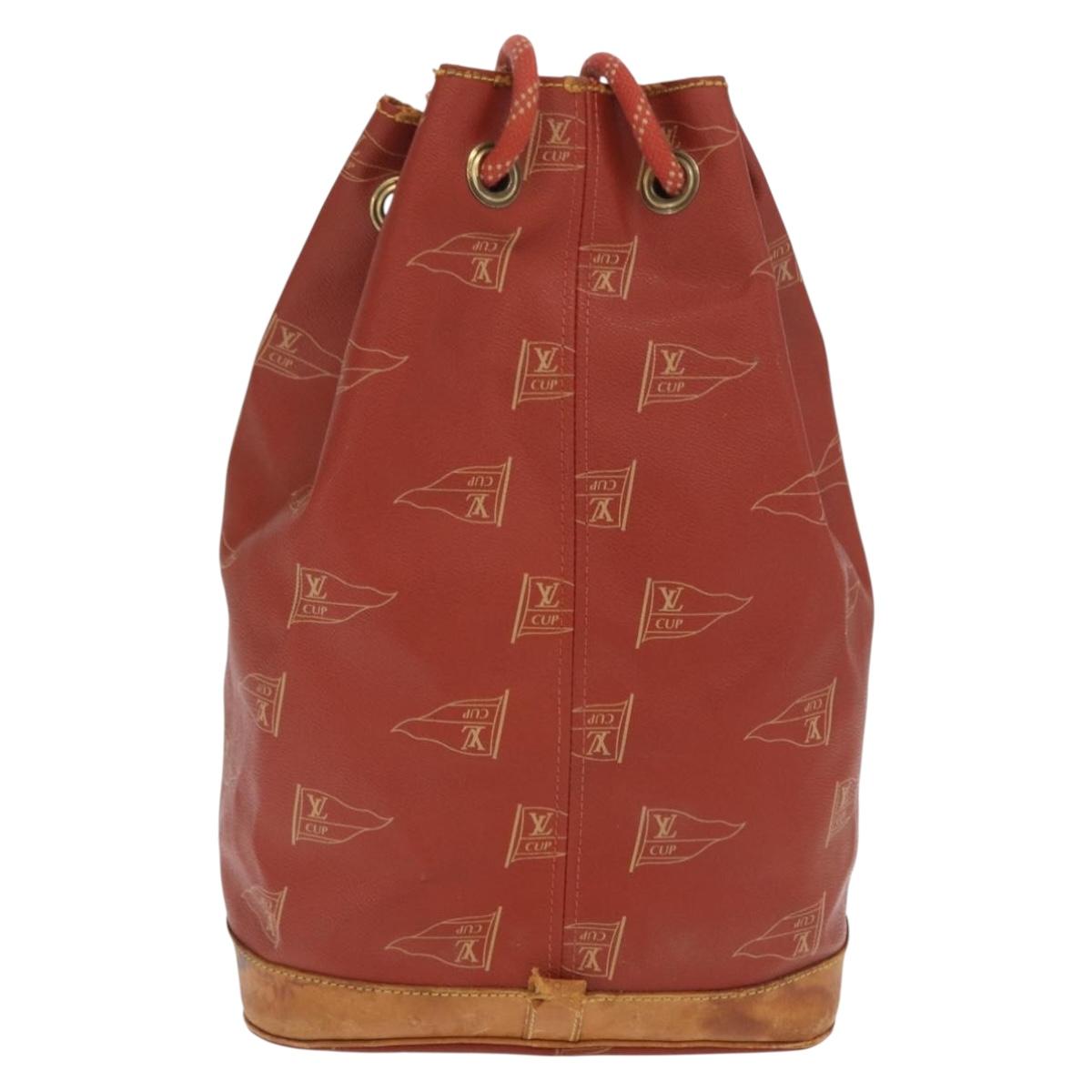 LOUIS VUITTON LV cup Saint Tropez Shoulder Bag Red M80026 LV Auth bs33198