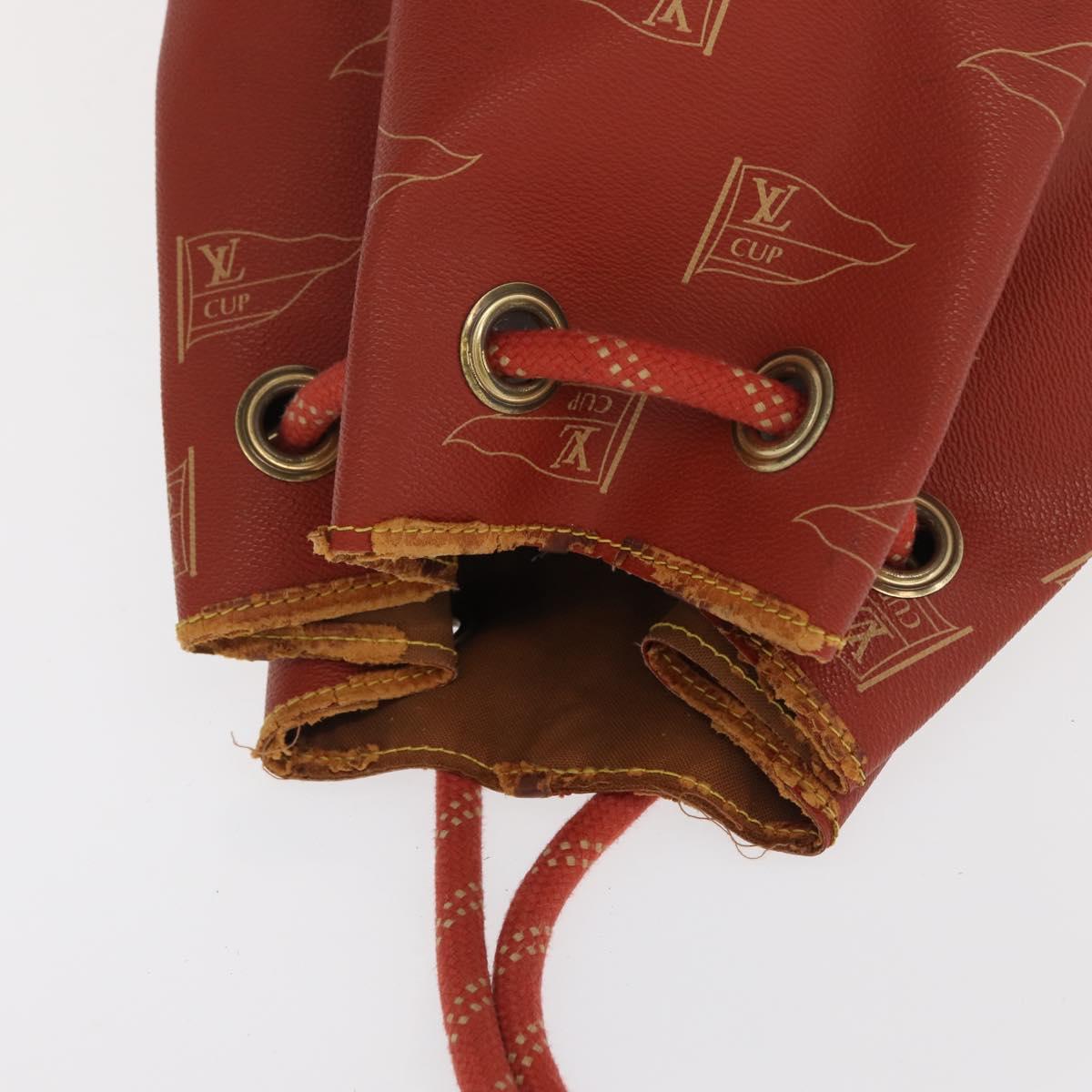 LOUIS VUITTON LV cup Saint Tropez Shoulder Bag Red M80026 LV Auth bs33198