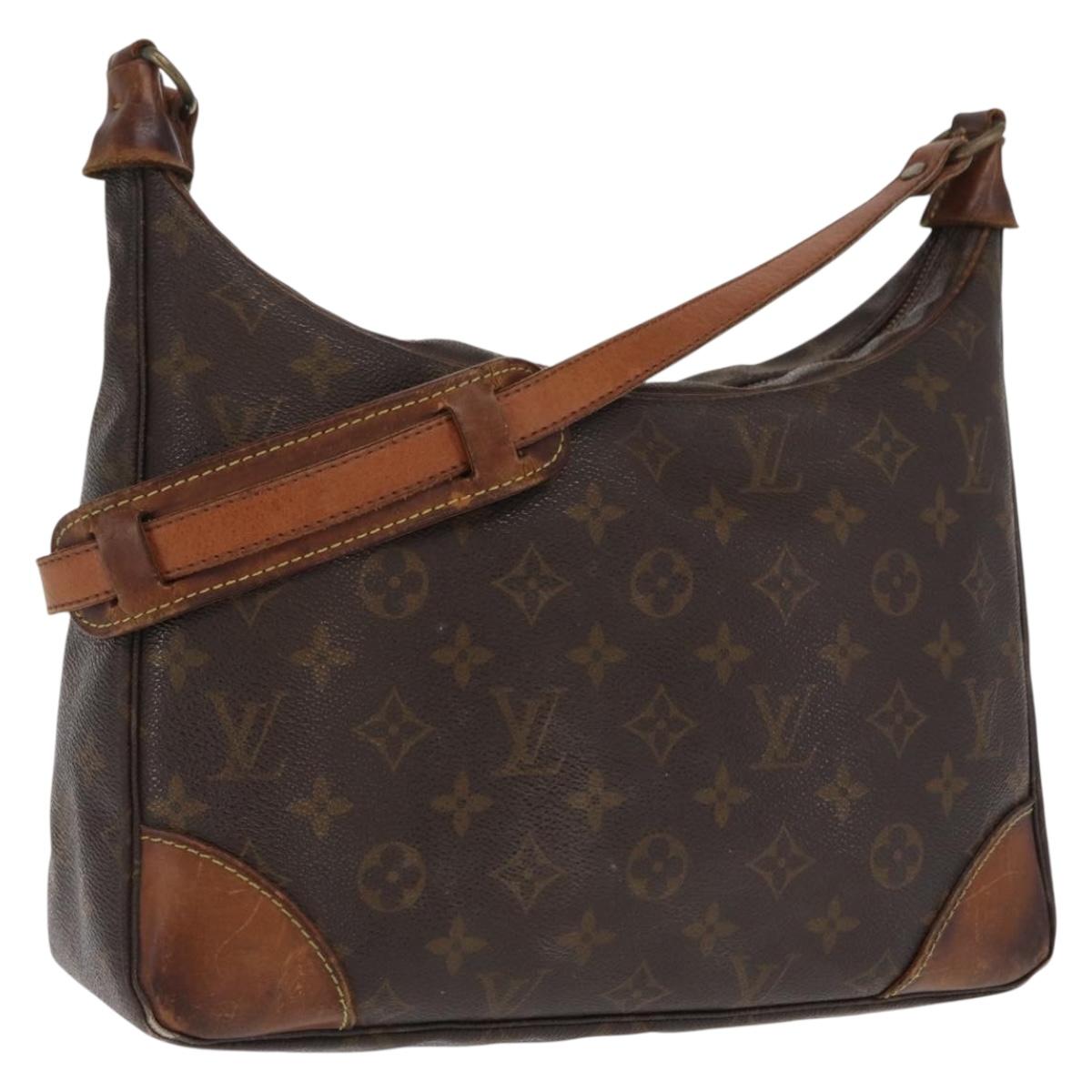 LOUIS VUITTON Monogram Boulogne 30 Shoulder Bag M51265 LV Auth bs33200