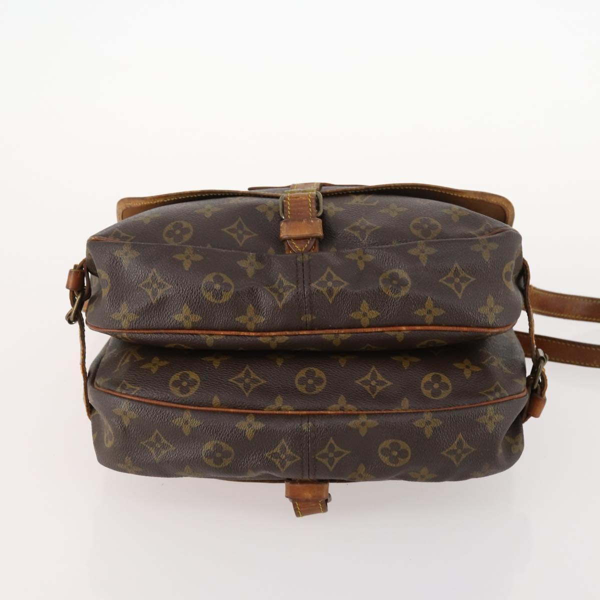 LOUIS VUITTON Monogram Saumur 30 Shoulder Bag M42256 LV Auth bs33212