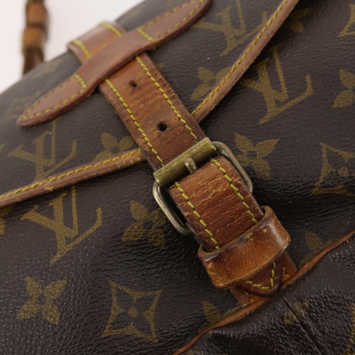 LOUIS VUITTON Monogram Saumur 30 Shoulder Bag M42256 LV Auth bs33212
