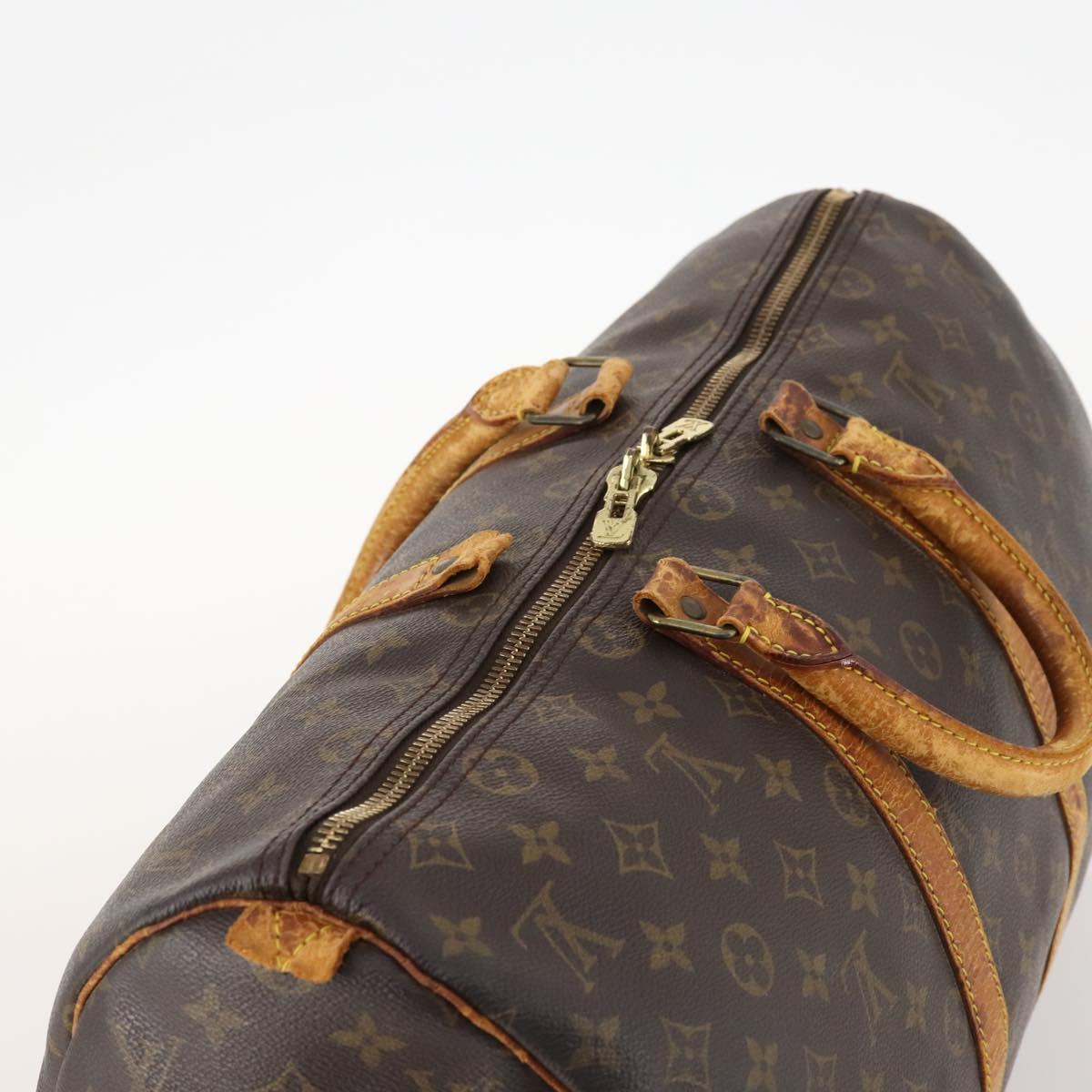 LOUIS VUITTON Monogram Keepall 45 Boston Bag M41428 LV Auth bs33215