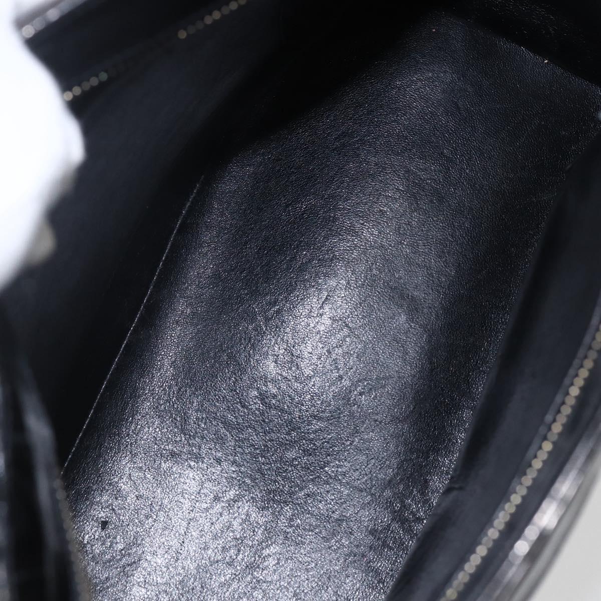 CHANEL Standard Tote Bag Patent leather Black CC Auth bs33216
