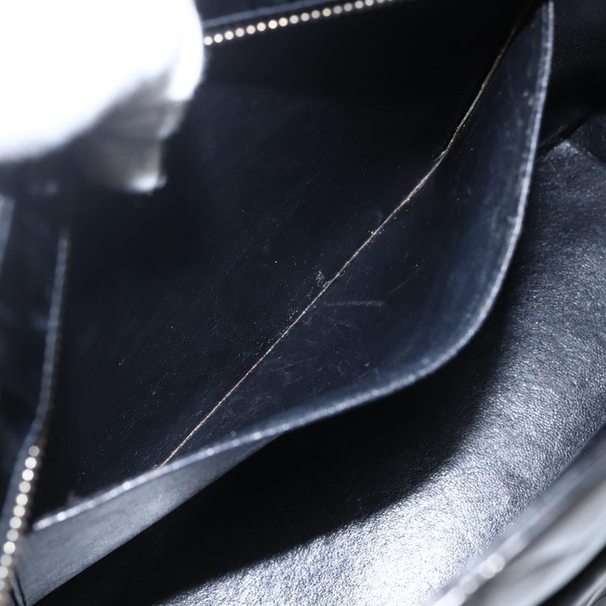 CHANEL Standard Tote Bag Patent leather Black CC Auth bs33216