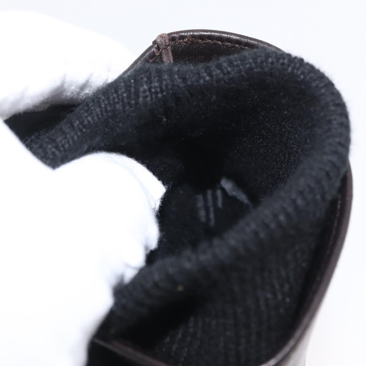 GUCCI Gloves Leather Black Auth bs33223