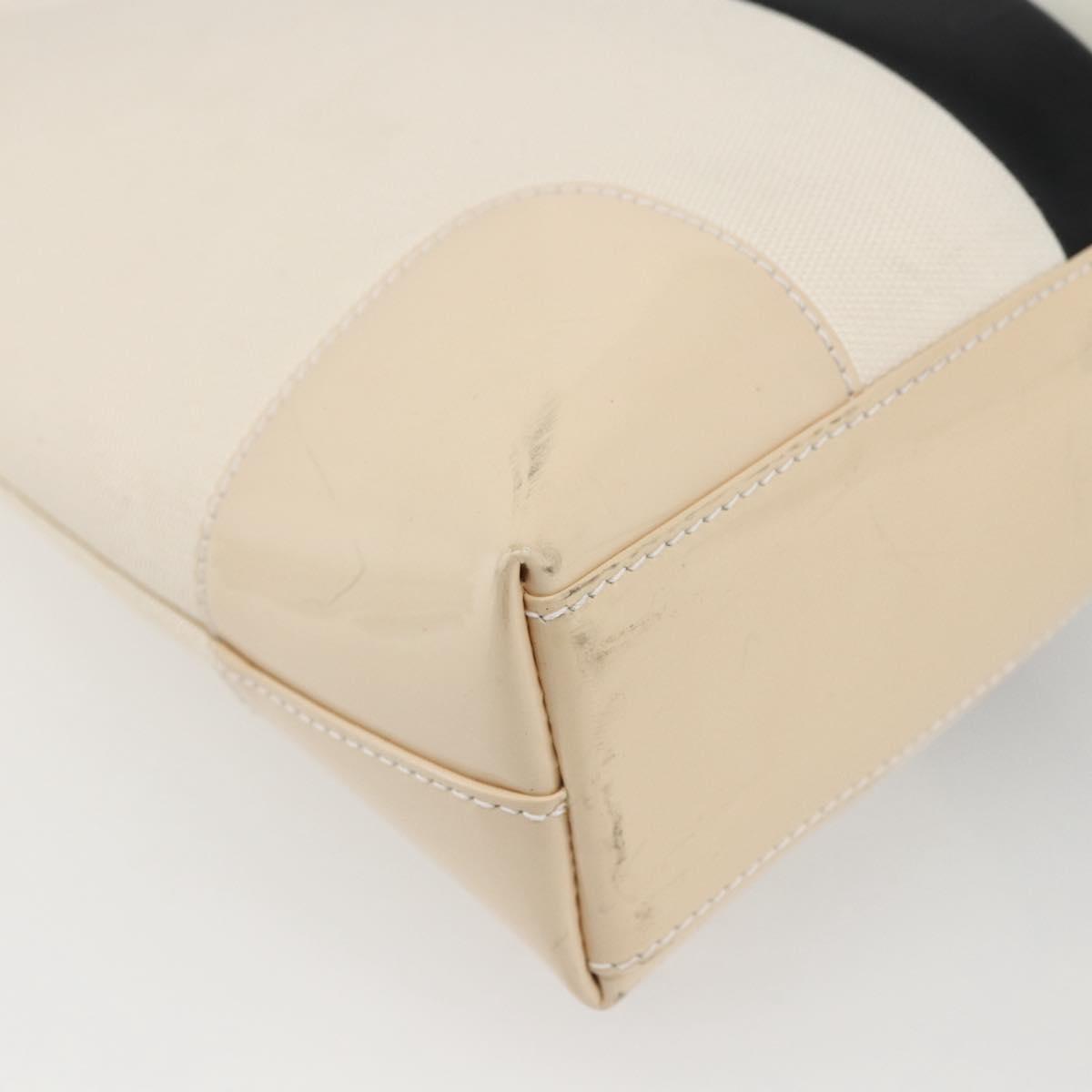 GUCCI Shoulder Bag Canvas White Gold 001 4231 Auth bs33225
