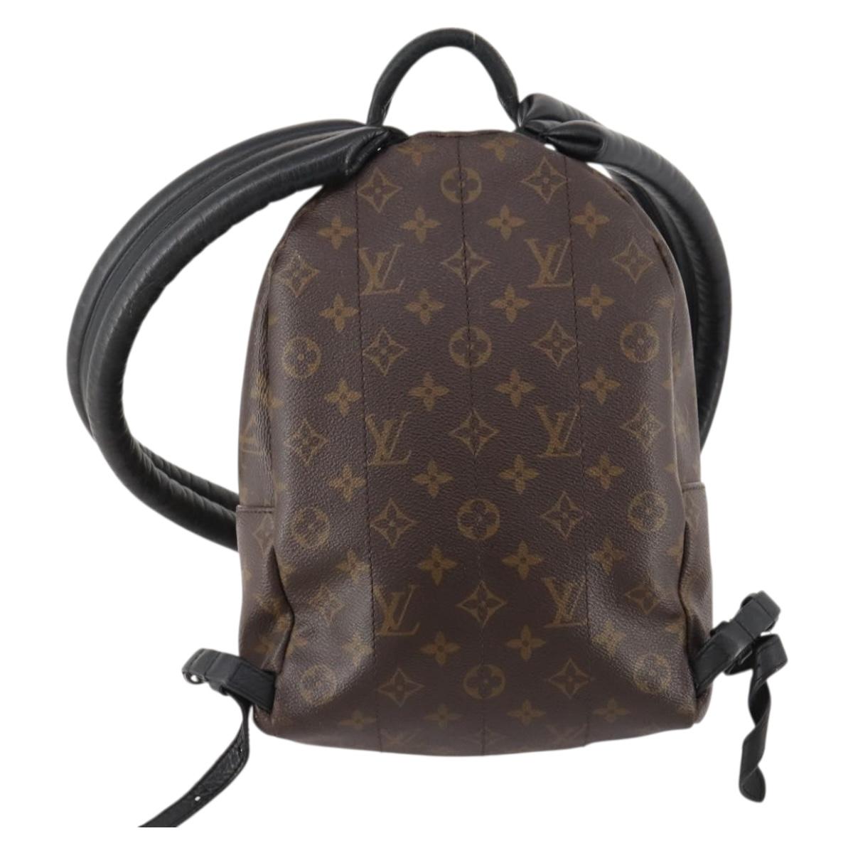 LOUIS VUITTON Monogram Reverse Palm Springs PM Backpack M43116 LV Auth bs33266