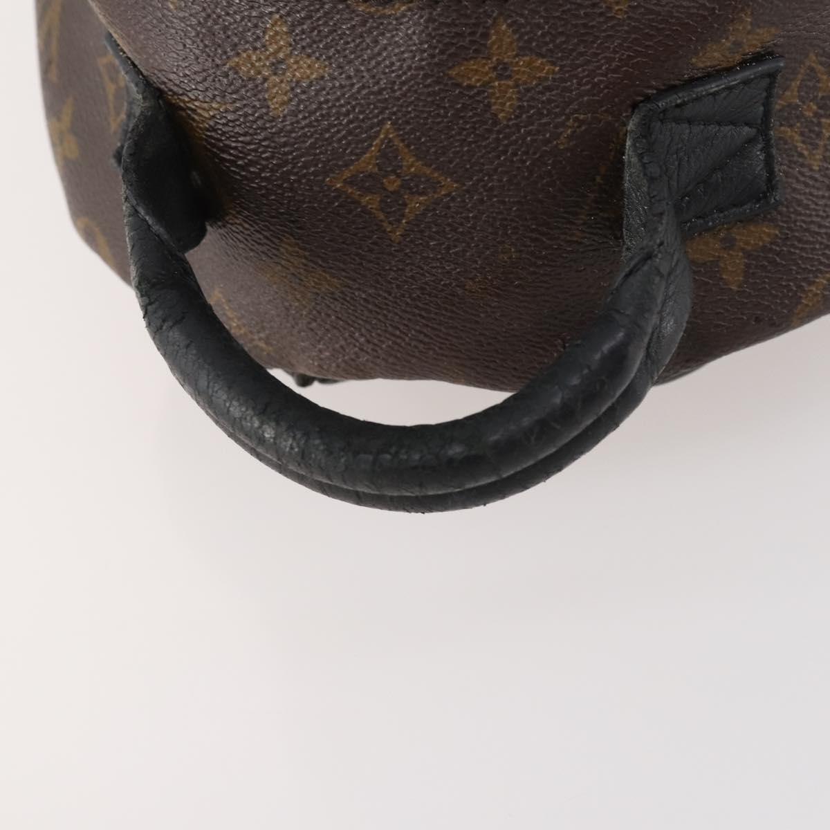 LOUIS VUITTON Monogram Reverse Palm Springs PM Backpack M43116 LV Auth bs33266
