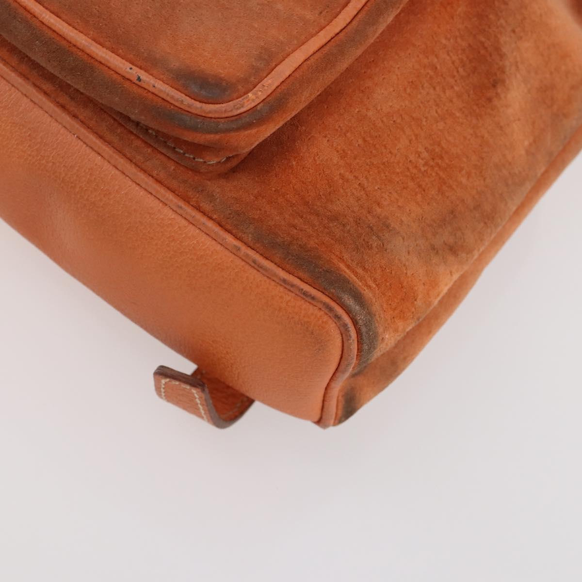 GUCCI Bamboo Backpack Suede Brown Gold 003 1956 0030 Auth bs33281