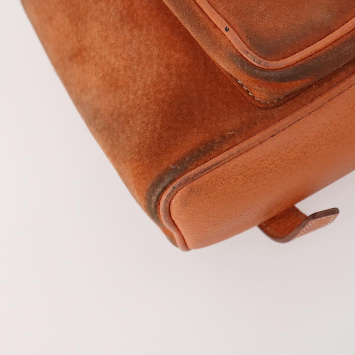 GUCCI Bamboo Backpack Suede Brown Gold 003 1956 0030 Auth bs33281