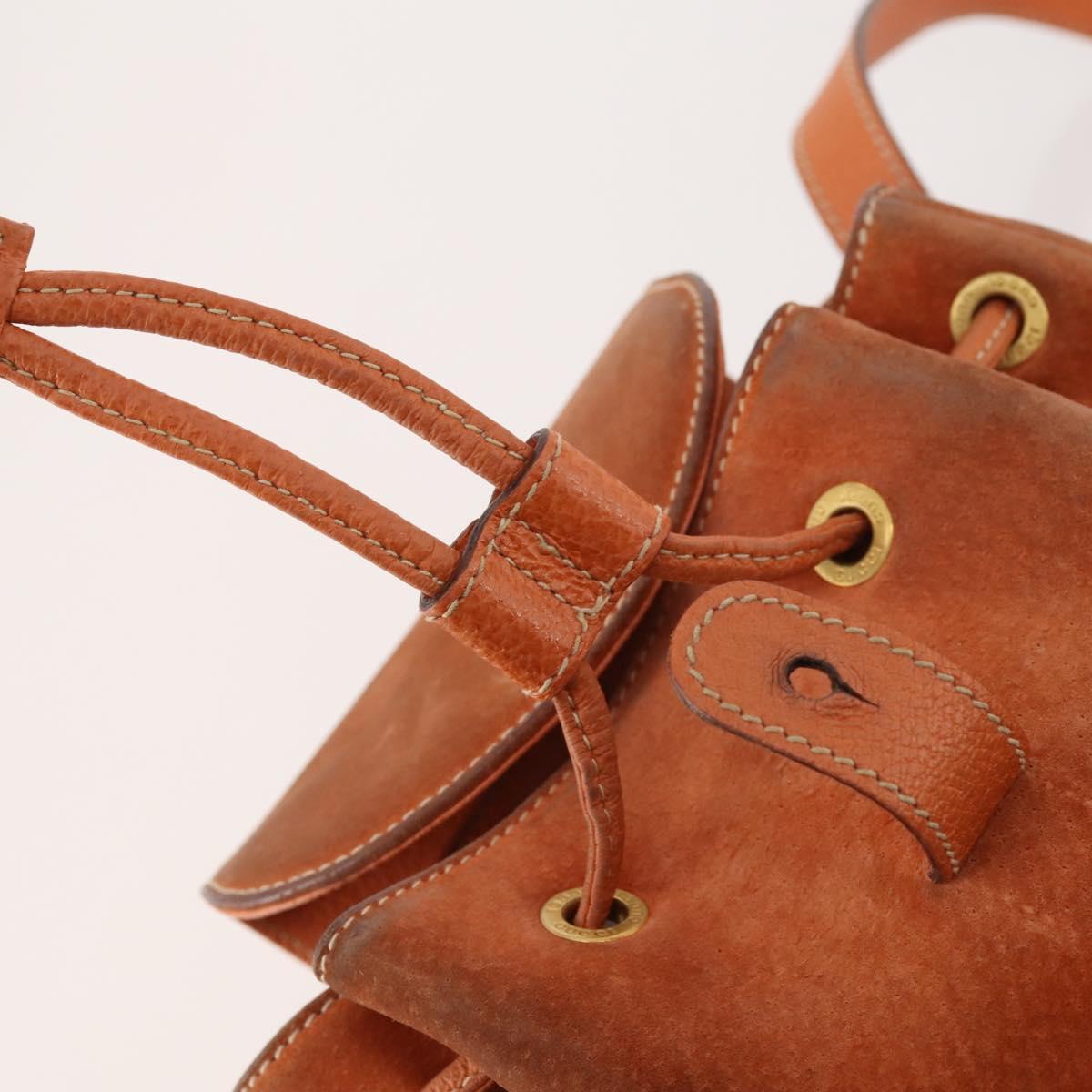 GUCCI Bamboo Backpack Suede Brown Gold 003 1956 0030 Auth bs33281