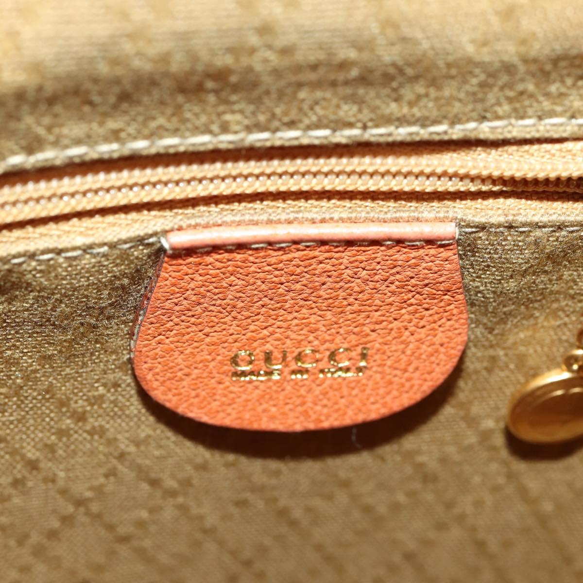 GUCCI Bamboo Backpack Suede Brown Gold 003 1956 0030 Auth bs33281