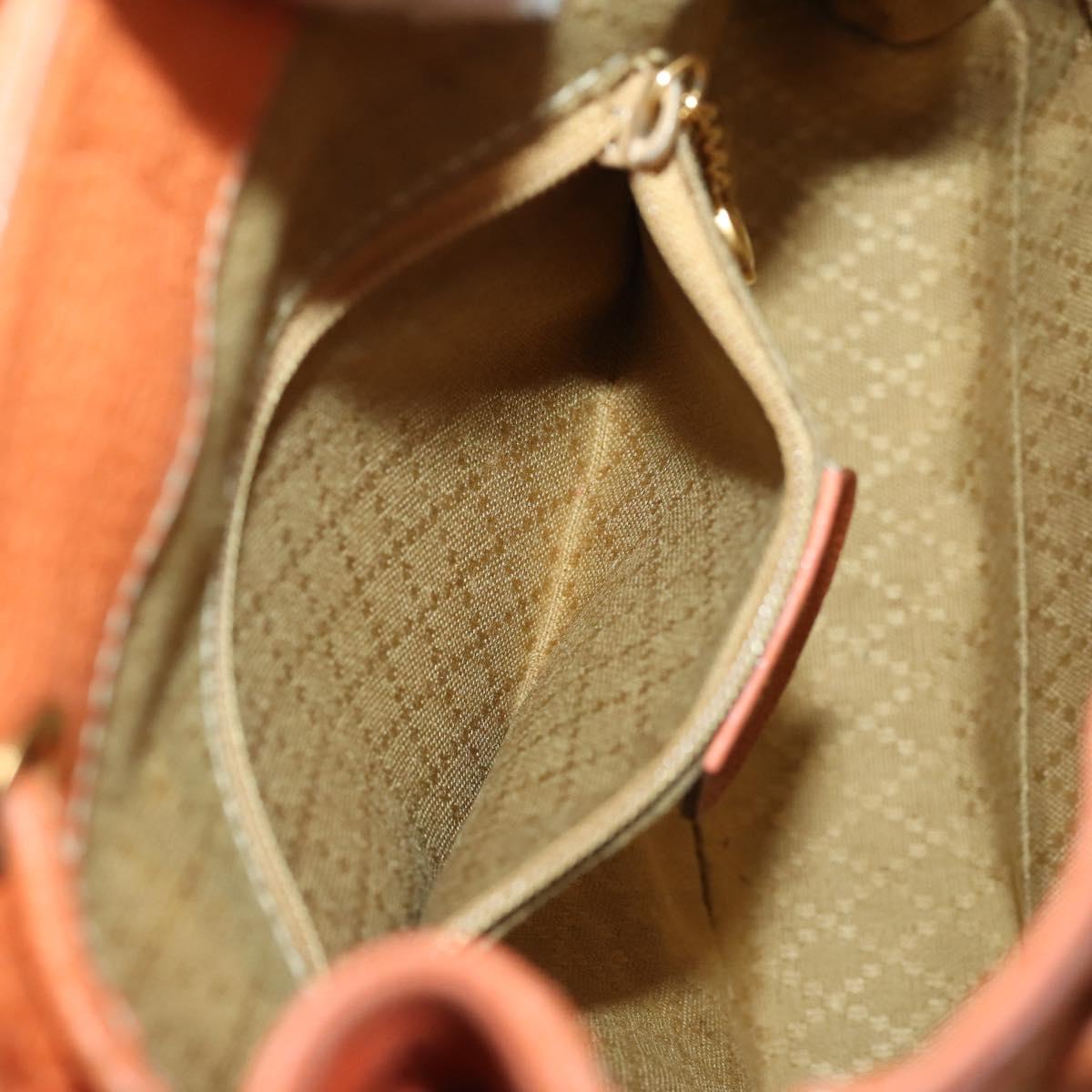 GUCCI Bamboo Backpack Suede Brown Gold 003 1956 0030 Auth bs33281