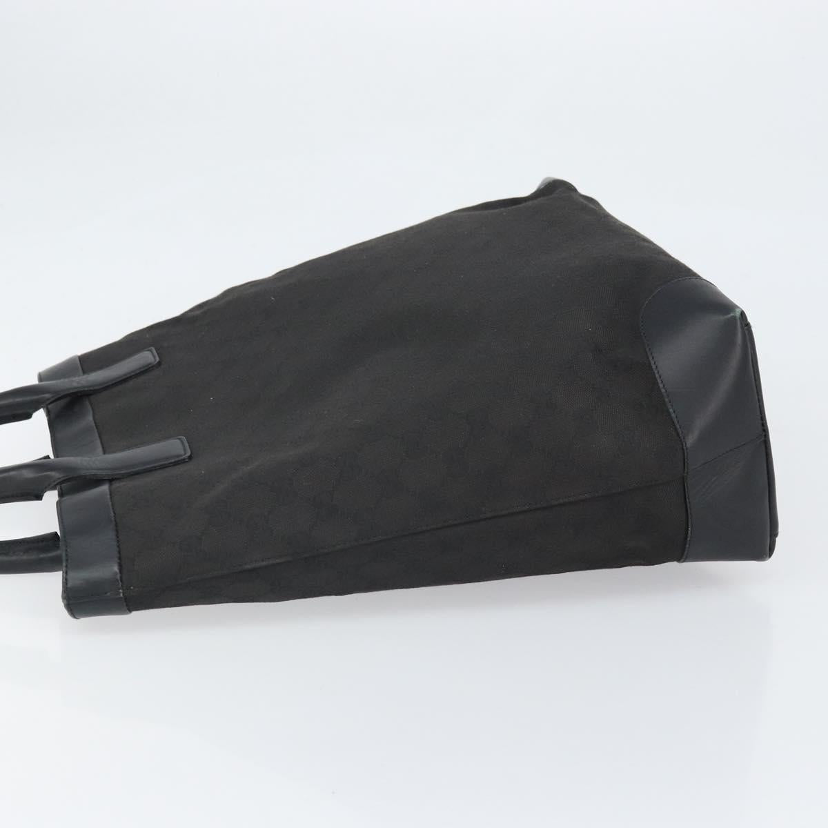 GUCCI GG Canvas Hand Bag Black 002 1121 Auth bs33294