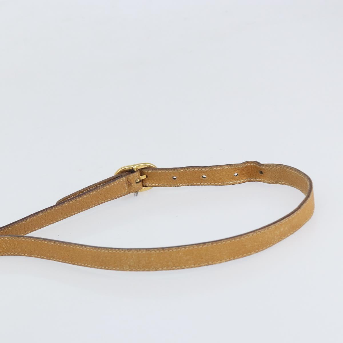 GUCCI Micro GG Supreme Web Sherry Line Bag PVC Beige Gold 89 02 032 Auth bs33296