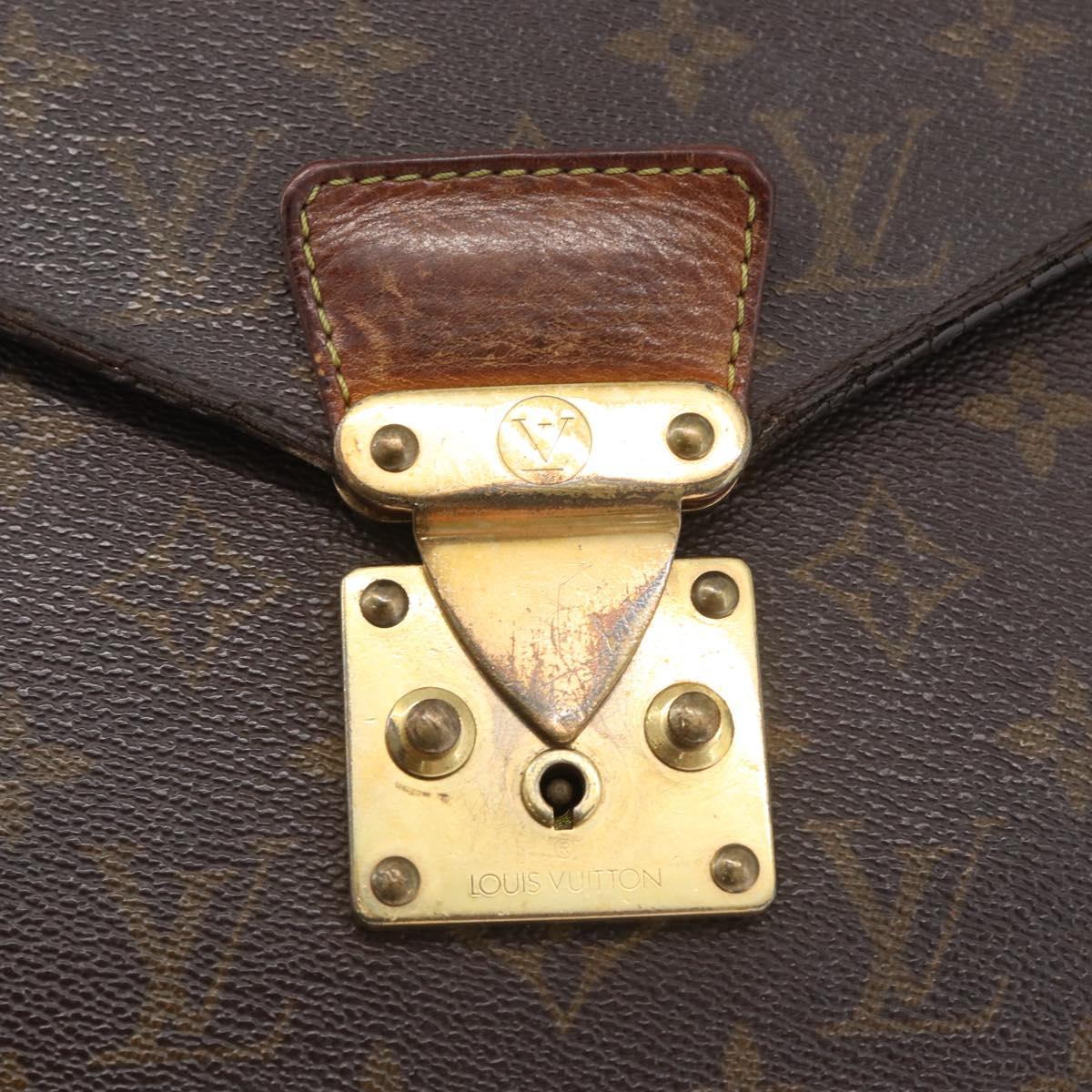 LOUIS VUITTON Monogram Serviette Conseiller Briefcase M53331 LV Auth bs33308