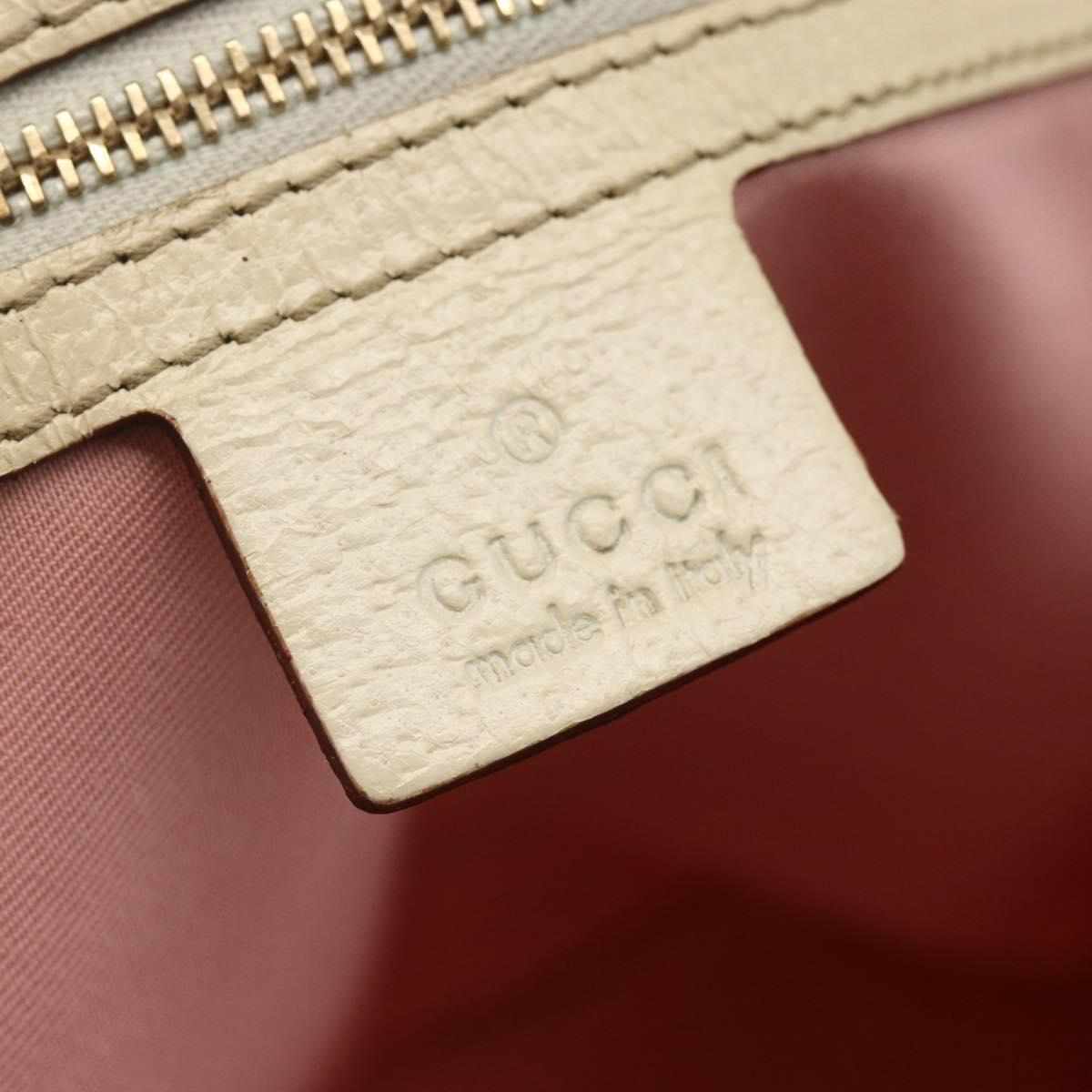 GUCCI GG Canvas Sherry Line Tote Bag Pink Gold 139260 Auth bs33311