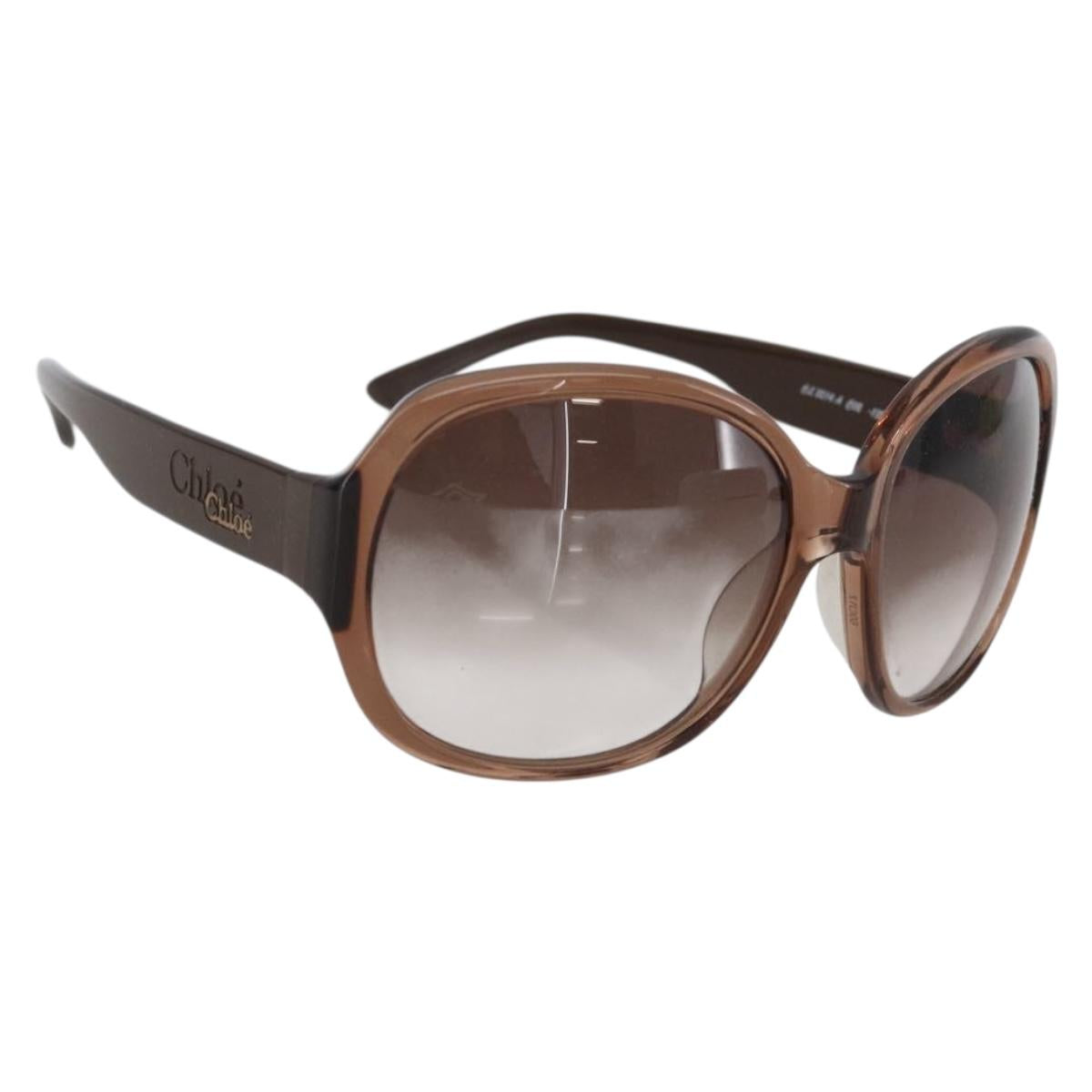 Chloe Sunglasses plastic Brown Auth bs33314