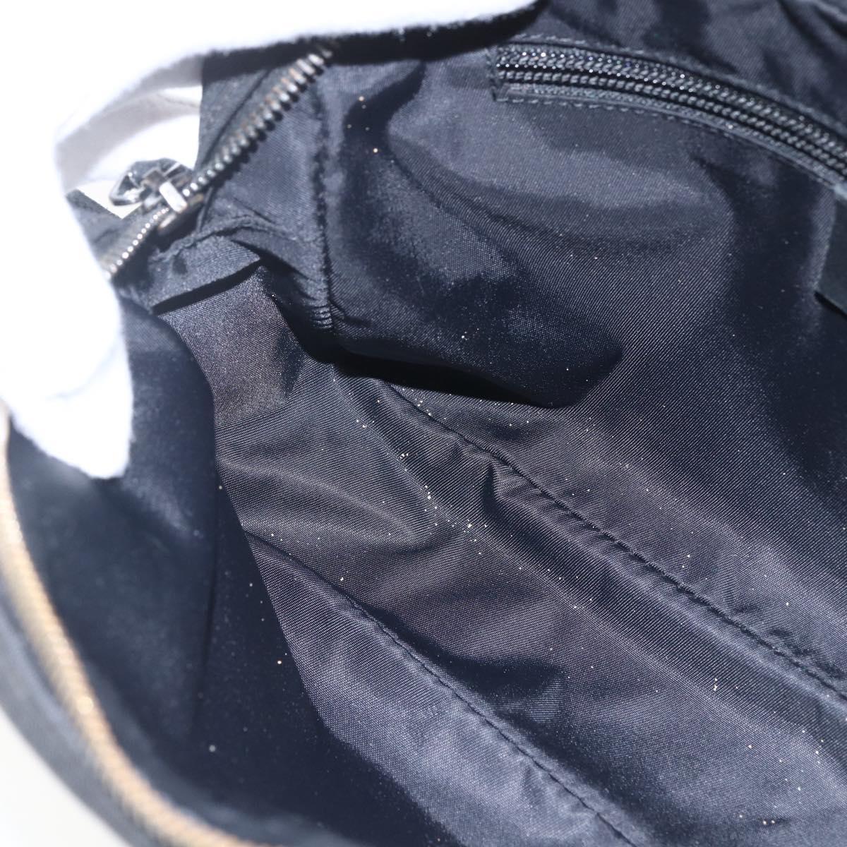 GUCCI GG Canvas Guccissima Clutch Bag Leather nylon Black 162782 Auth bs33316