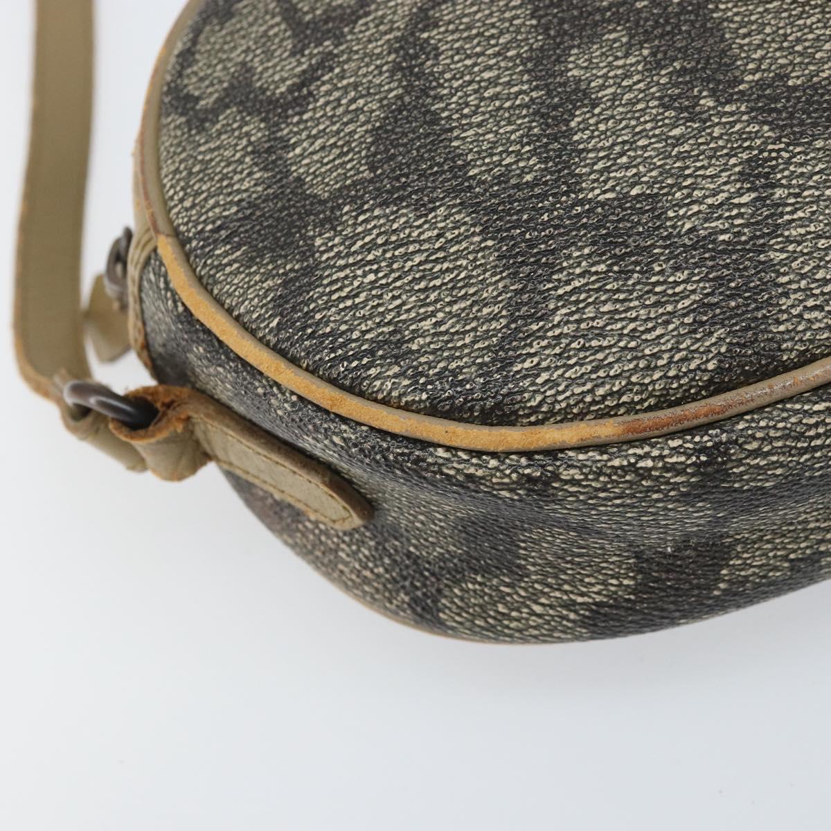 SAINT LAURENT Shoulder Bag PVC Canvas Gray Auth bs33323