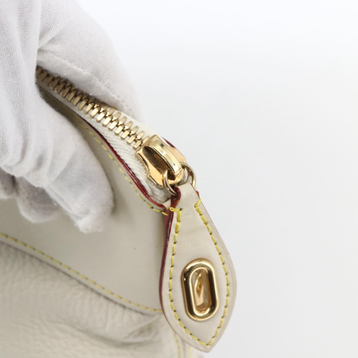 LOUIS VUITTON Suhari Rock It PM Hand Bag White M91887 LV Auth bs33327A