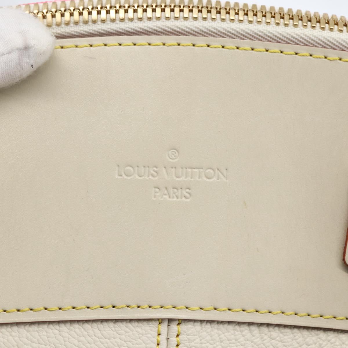 LOUIS VUITTON Suhari Rock It PM Hand Bag White M91887 LV Auth bs33327A