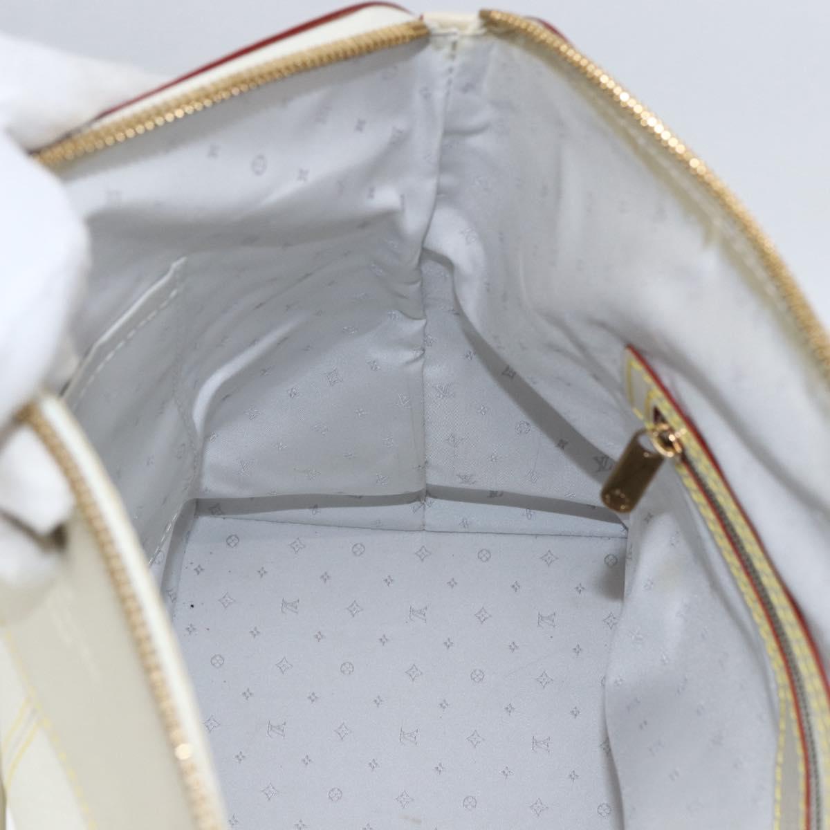 LOUIS VUITTON Suhari Rock It PM Hand Bag White M91887 LV Auth bs33327A