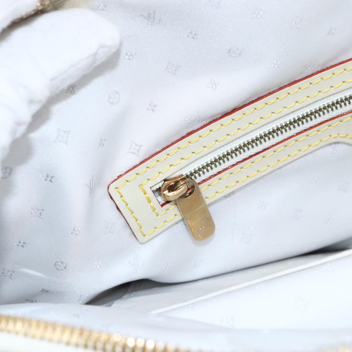 LOUIS VUITTON Suhari Rock It PM Hand Bag White M91887 LV Auth bs33327A