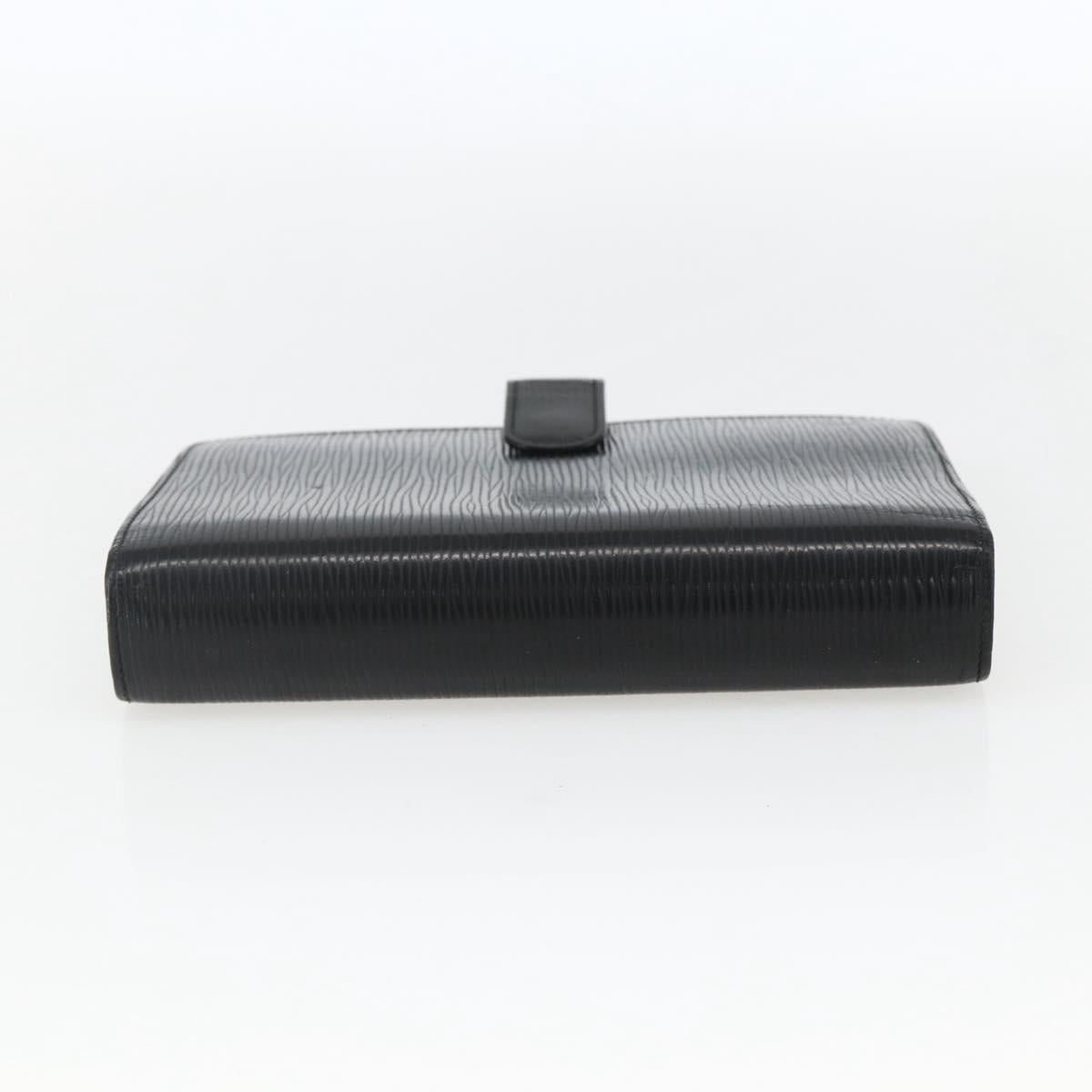 LOUIS VUITTON Epi Agenda MM Day Planner Cover Black R20042 LV Auth bs33328