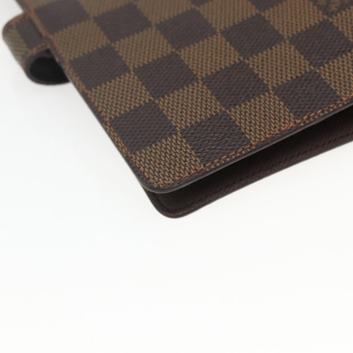 LOUIS VUITTON Damier Ebene Agenda MM Day Planner Cover R20240 LV Auth bs33333