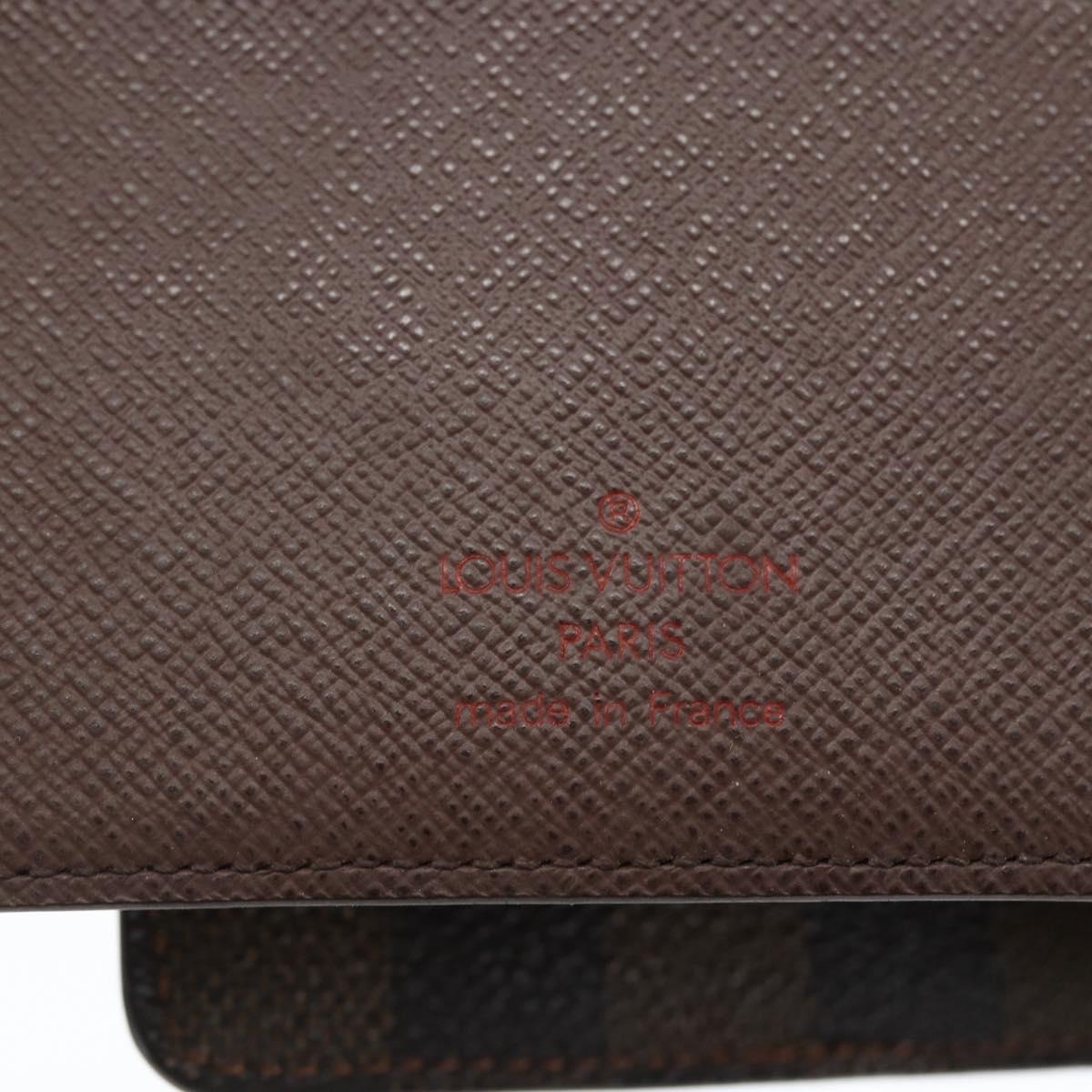 LOUIS VUITTON Damier Ebene Agenda MM Day Planner Cover R20240 LV Auth bs33333