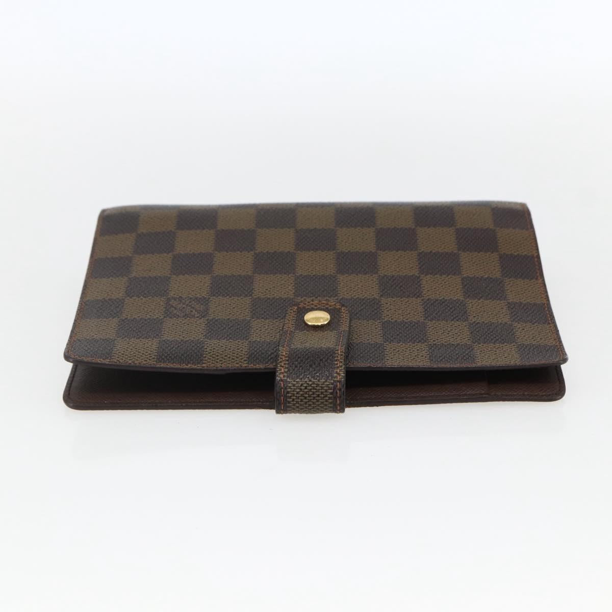 LOUIS VUITTON Damier Ebene Agenda MM Day Planner Cover R20240 LV Auth bs33333