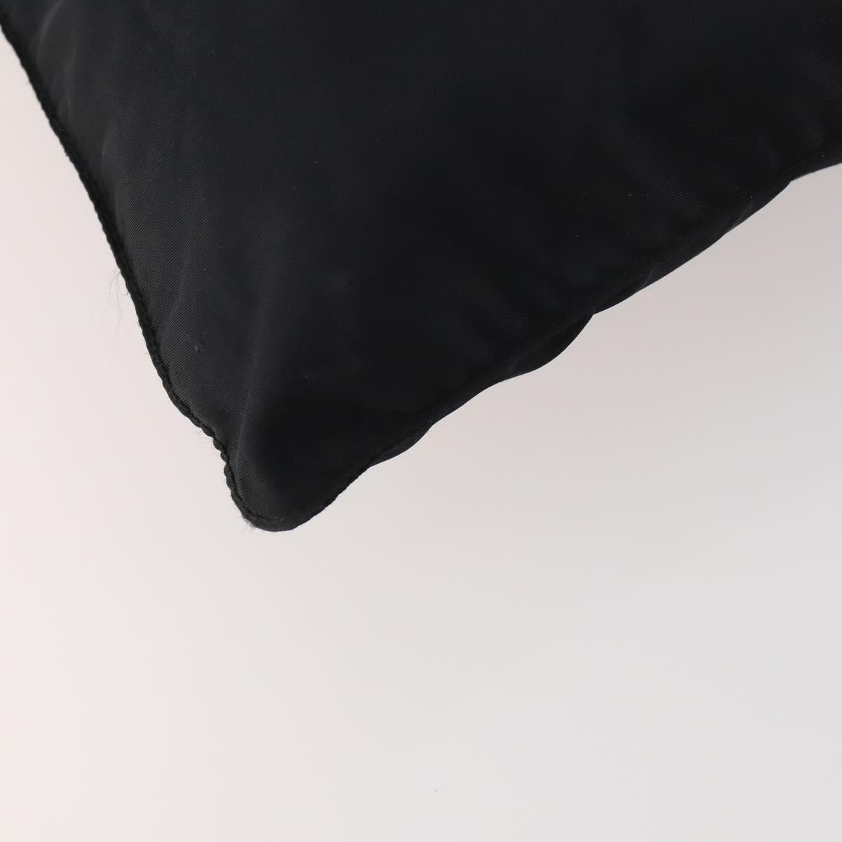 PRADA Shoulder Bag Nylon Black Silver Auth bs33344