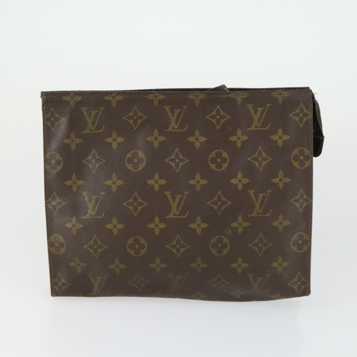 LOUIS VUITTON Monogram Clutch Bag 3 Set LV Auth bs33347