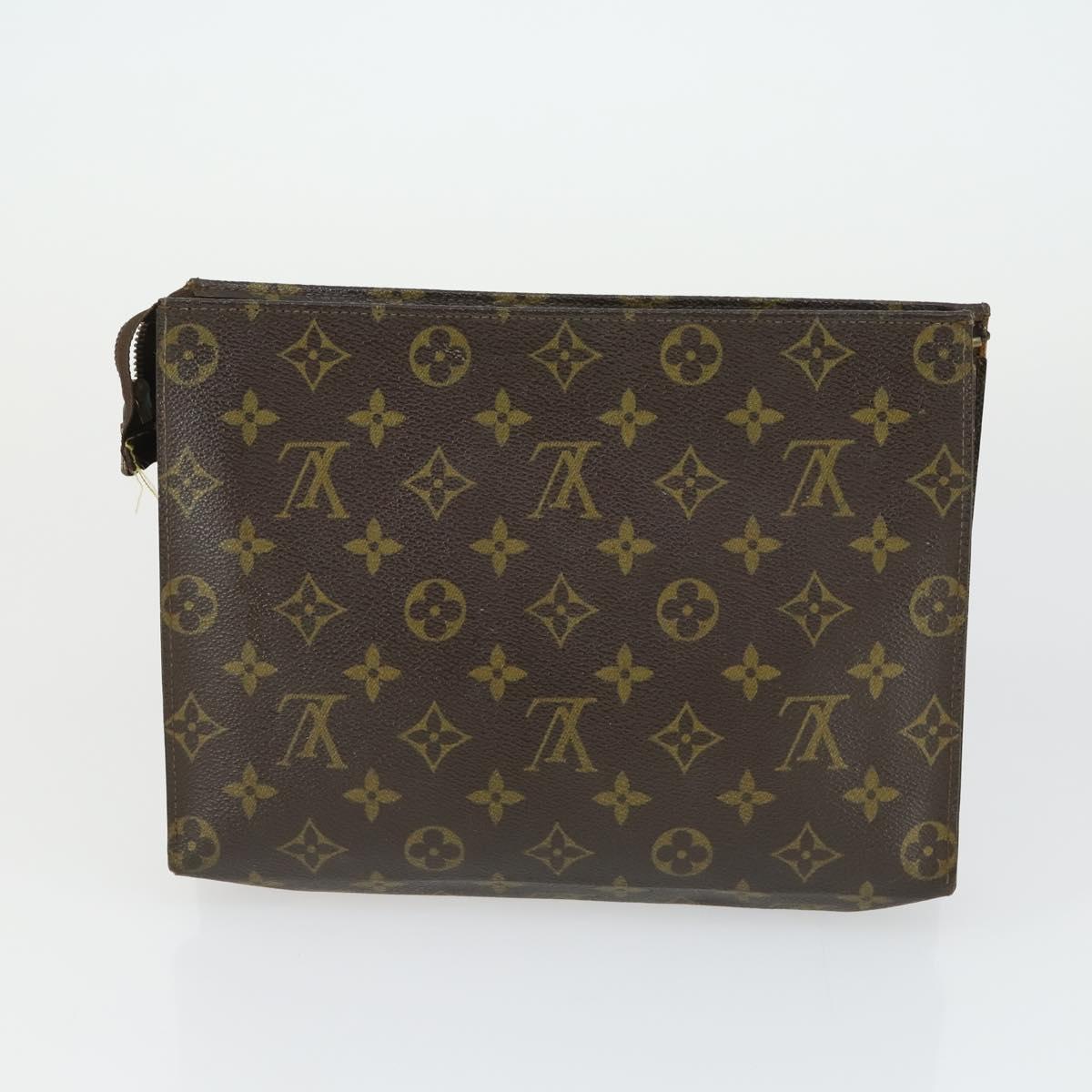 LOUIS VUITTON Monogram Clutch Bag 3 Set LV Auth bs33347