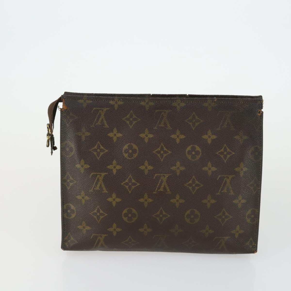 LOUIS VUITTON Monogram Clutch Bag 3 Set LV Auth bs33347