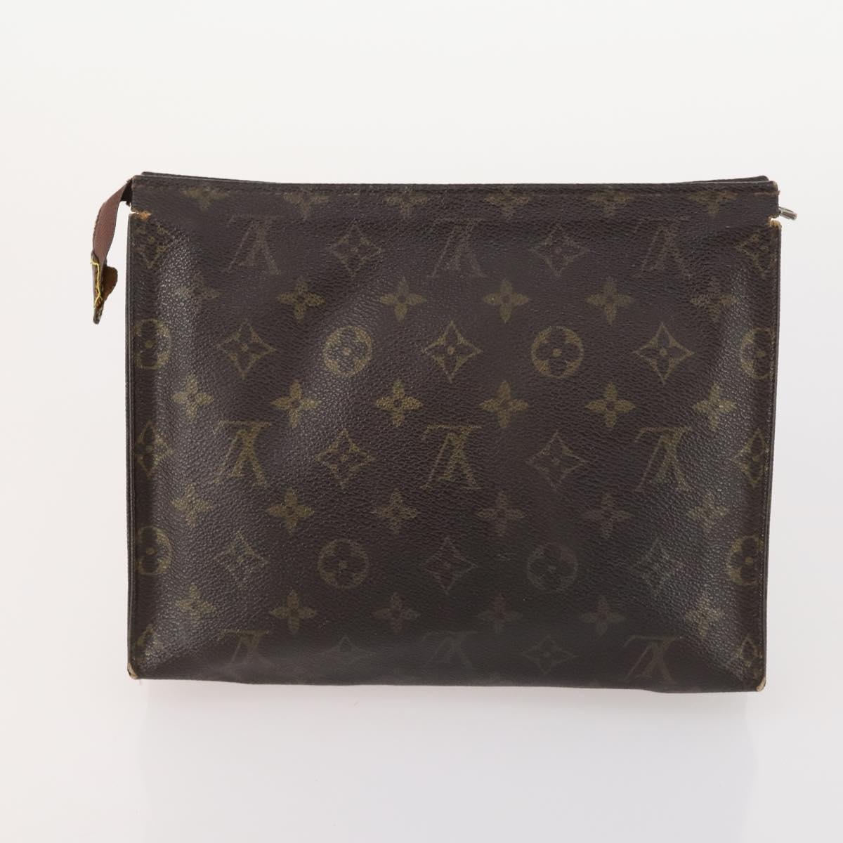 LOUIS VUITTON Monogram Clutch Bag 3 Set LV Auth bs33348