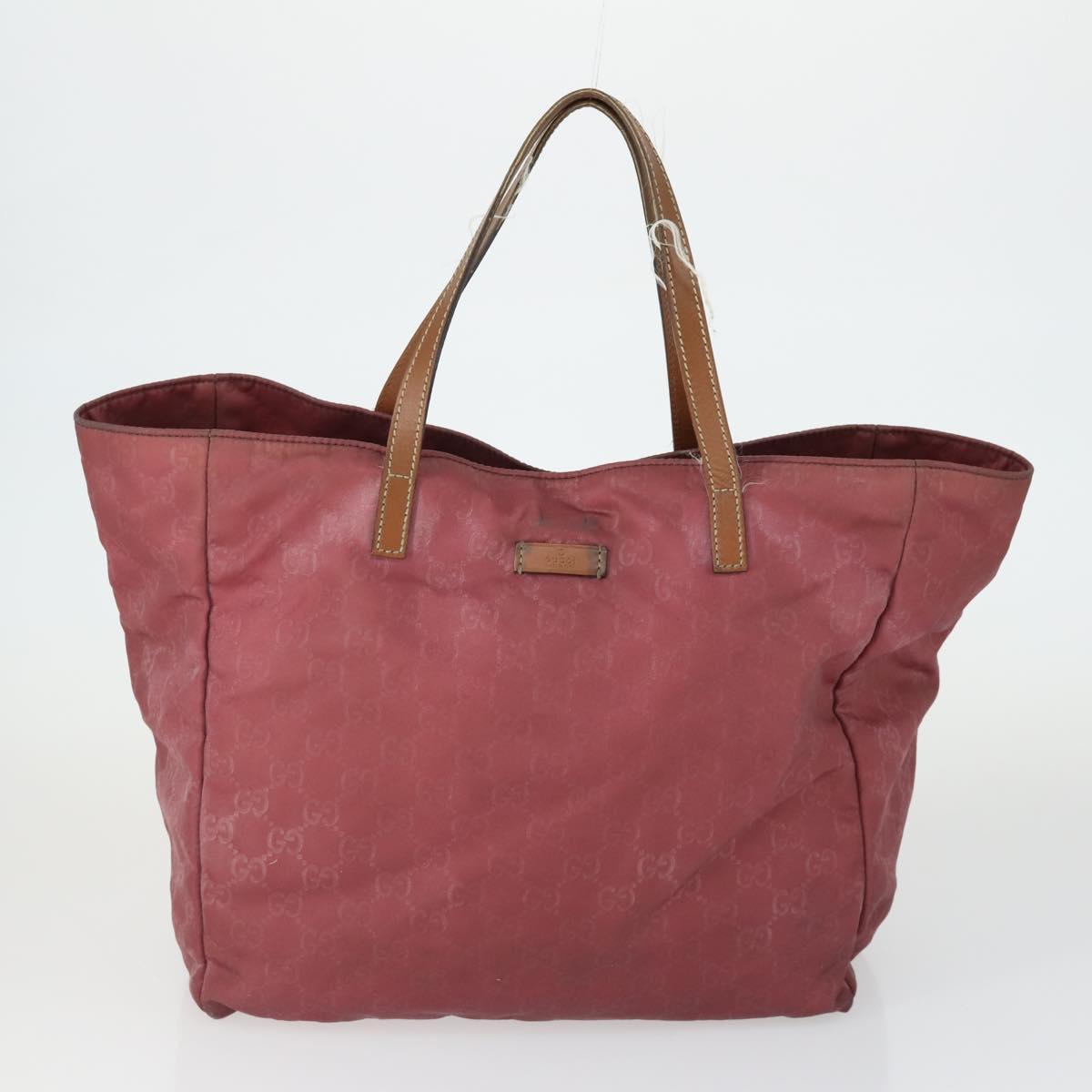 GUCCI GG Canvas Shoulder Bag Nylon 3 Set Red Brown beige Auth bs33351