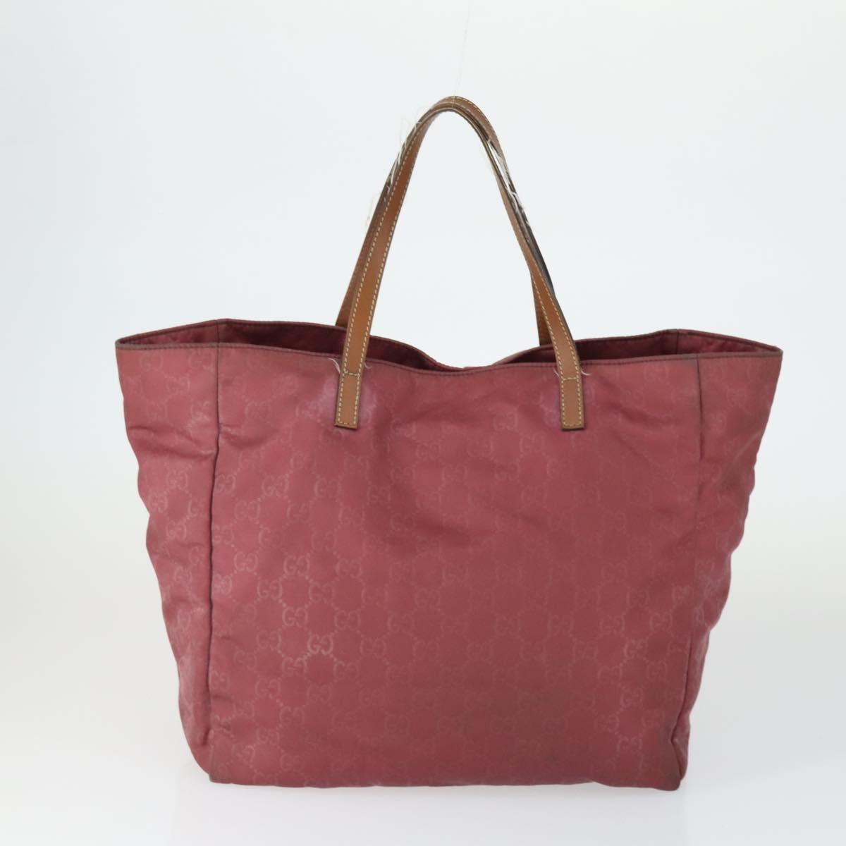 GUCCI GG Canvas Shoulder Bag Nylon 3 Set Red Brown beige Auth bs33351