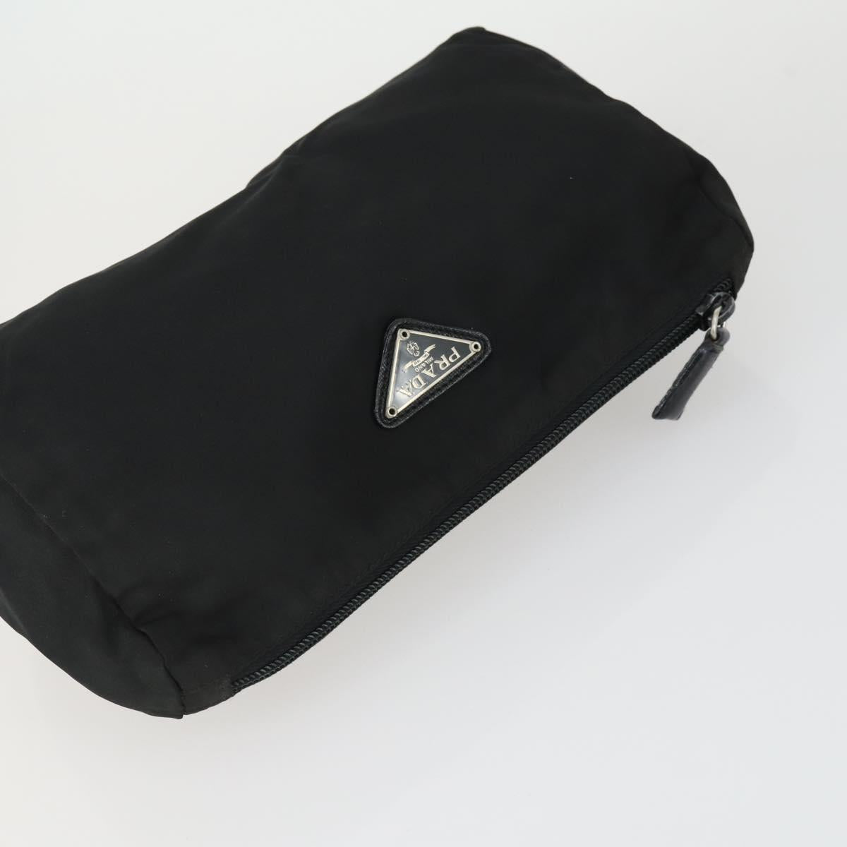 PRADA Pouch Nylon 2 Set Blue Black Auth bs33353