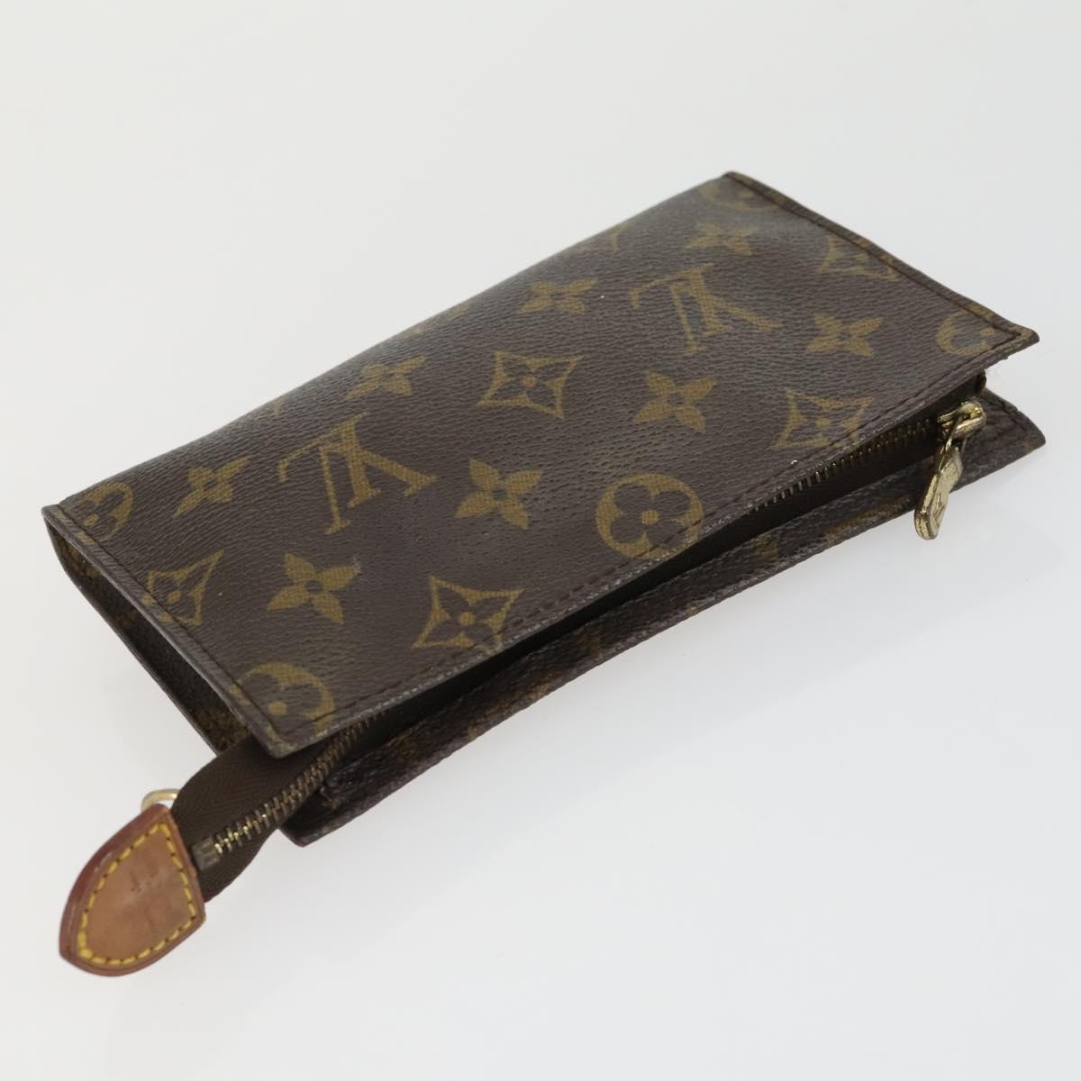 LOUIS VUITTON Monogram Clutch Bag 2 Set LV Auth bs33361