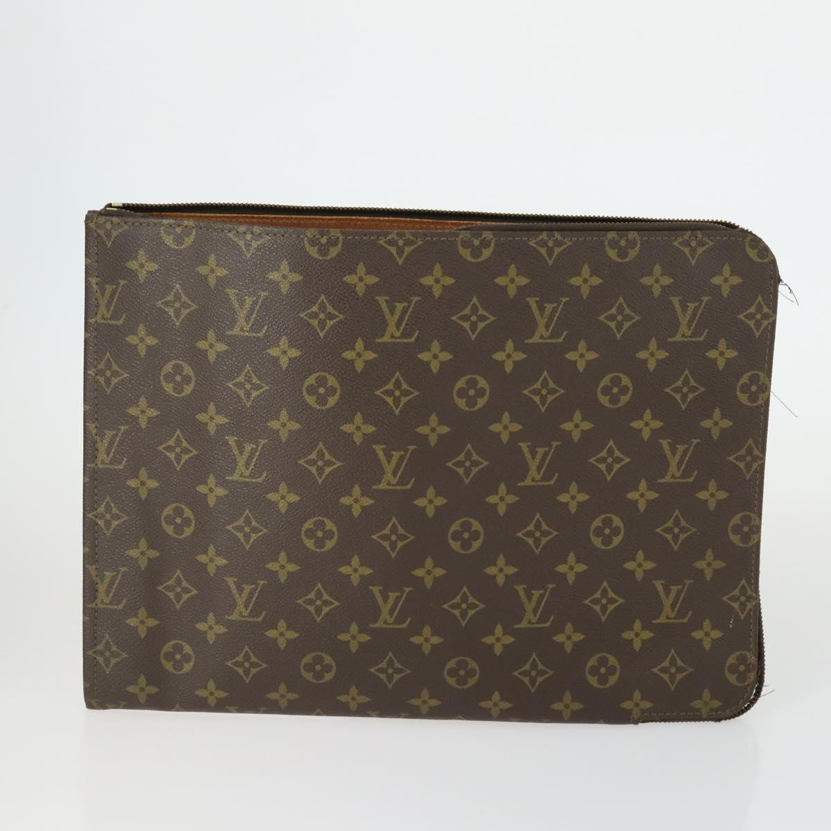 LOUIS VUITTON Monogram Clutch Bag 3 Set LV Auth bs33362