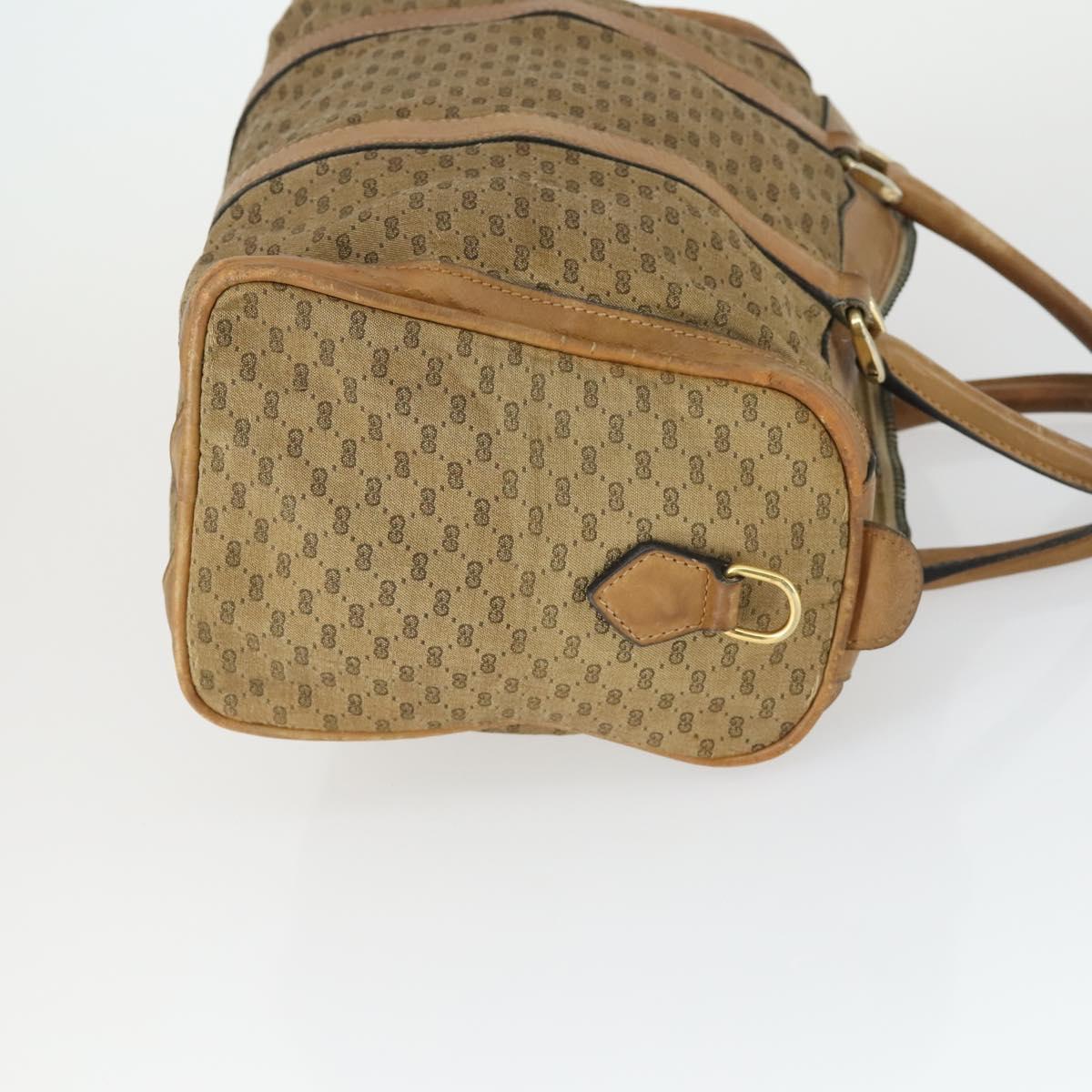 GUCCI Micro GG Supreme Clutch Bag PVC 2 Set Brown Beige Auth bs33365