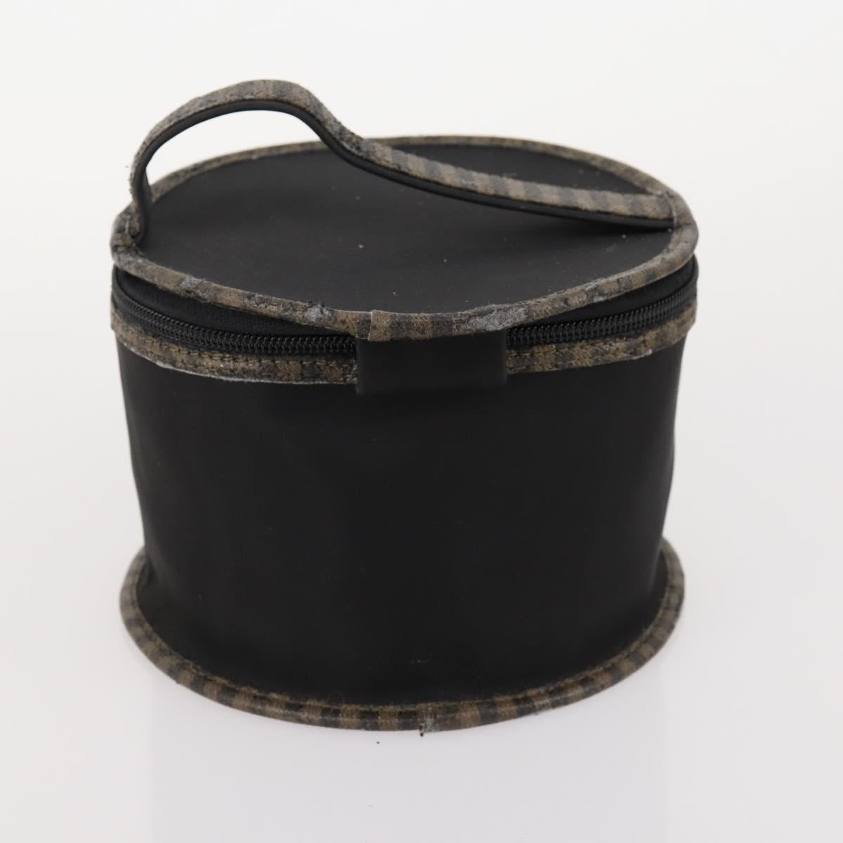 FENDI Zucchino Canvas Bag Leather Nylon 4 Set Brown Black beige Auth bs33366
