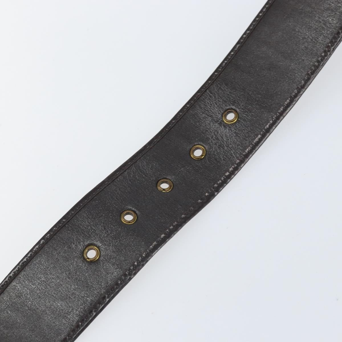 Christian Dior Trotter Canvas Belt 35.8"" Brown Auth bs33374