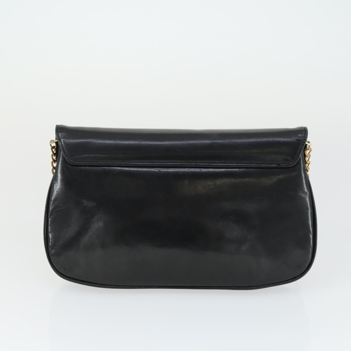 GIVENCHY Hand Bag Leather nylon 2 Set Black Auth bs33378