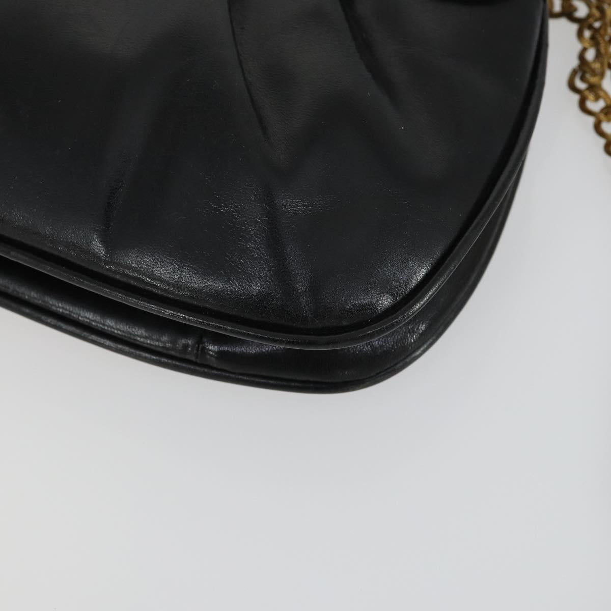 GIVENCHY Hand Bag Leather nylon 2 Set Black Auth bs33378