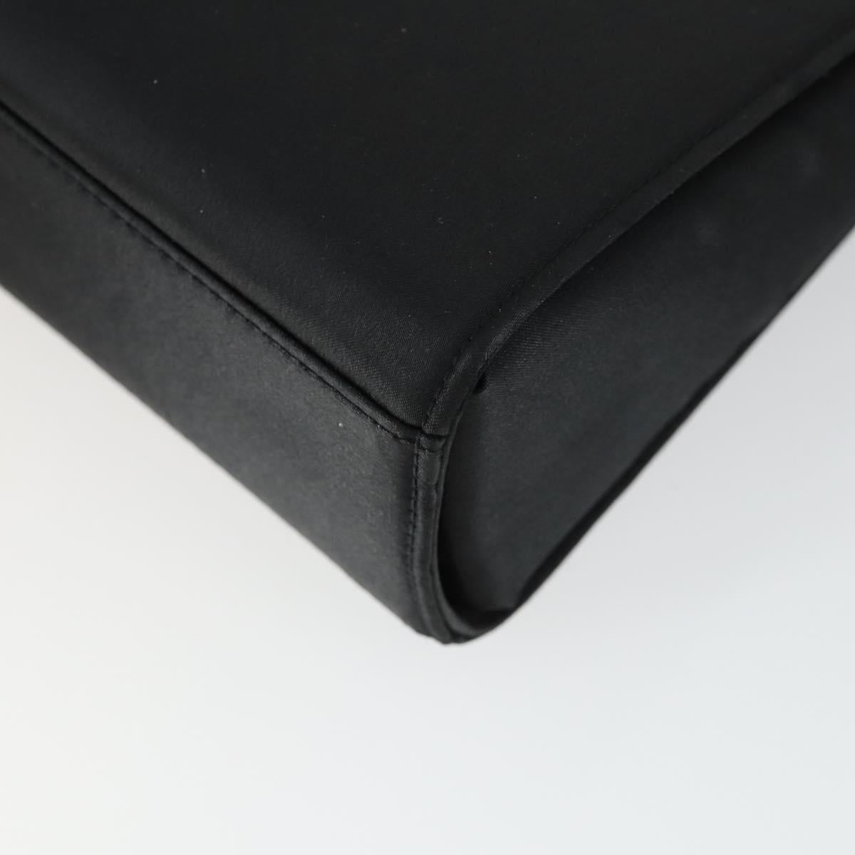GIVENCHY Hand Bag Leather nylon 2 Set Black Auth bs33378