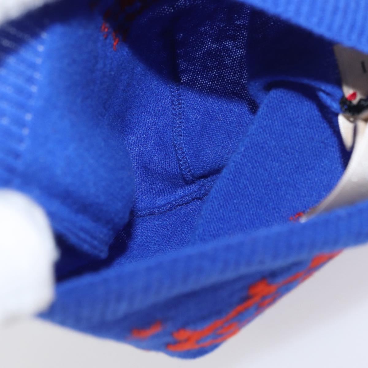 GUCCI GG Canvas knitted Fabrics Cap M Blue 748423 Auth bs33379